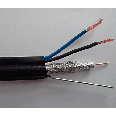 Cablu Coaxial RG6 cu Fire de Alimentare Teletronic